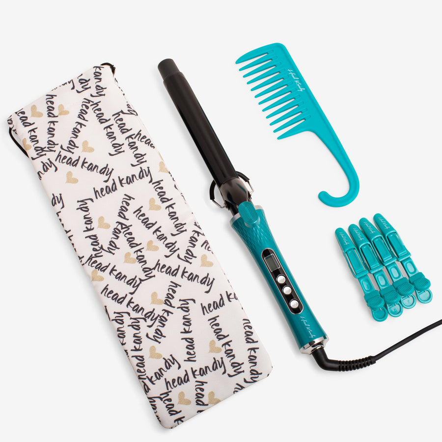 4-Piece Loud Mouth 25mm Curl & Go Bundle in Teal