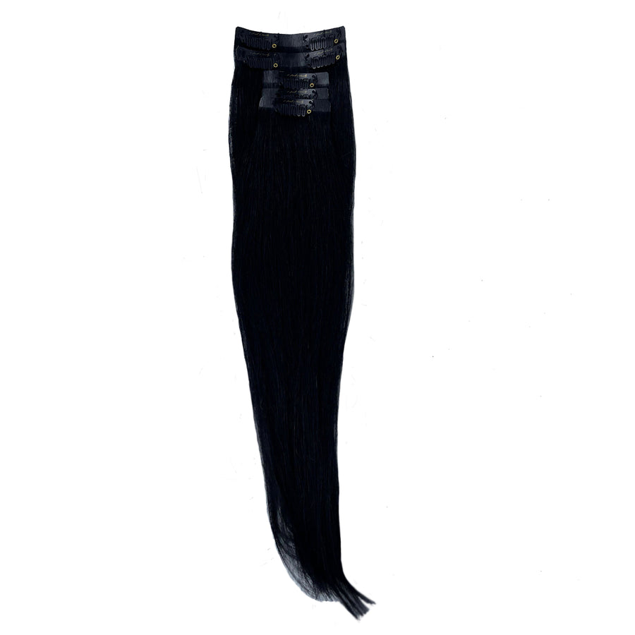 Seamless Clip-In Hair Extensions I Cleo (Jet Black)