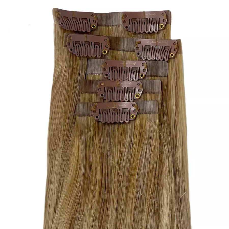Seamless Clip-In Hair Extensions I Koray (Ashy Blonde)