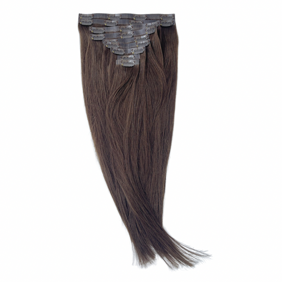Seamless Clip-In Hair Extensions I Viv (Brunette)