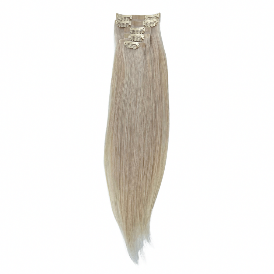 Seamless Clip-In Hair Extensions I Luna (Silver)
