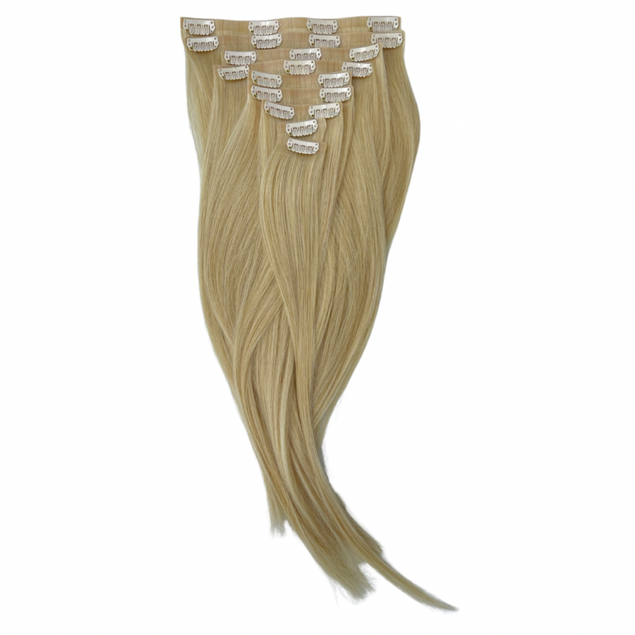 Seamless Clip-In Hair Extensions I Nellie (Warm Blonde)