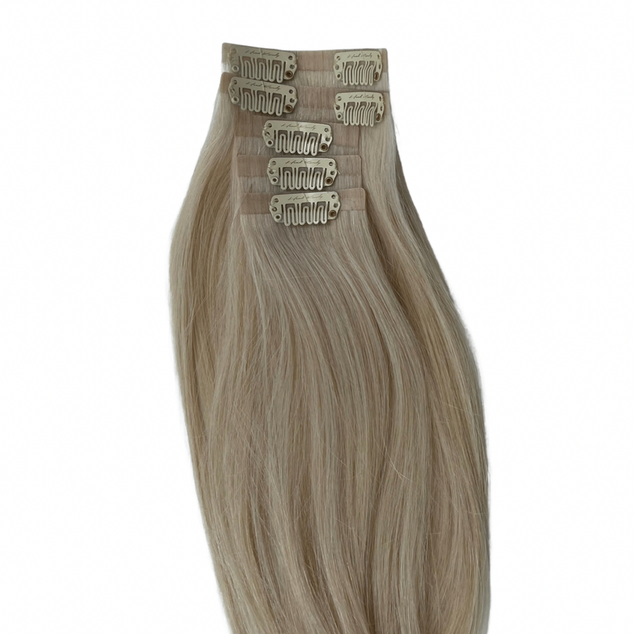 Seamless Clip-In Hair Extensions I Marilyn (Platinum)