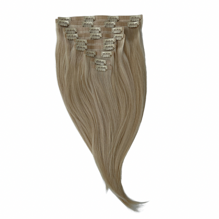 Seamless Clip-In Hair Extensions I Marilyn (Platinum)